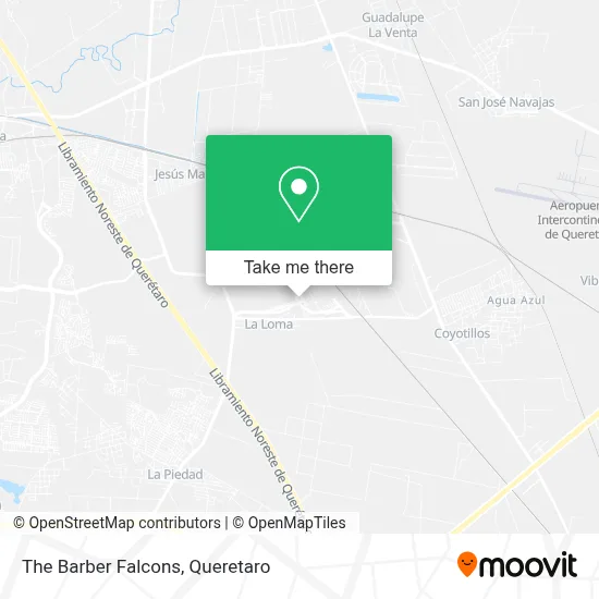 The Barber Falcons map