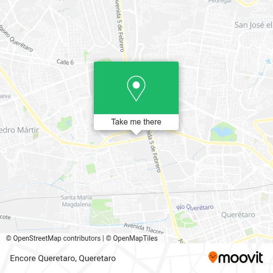 Encore Queretaro map