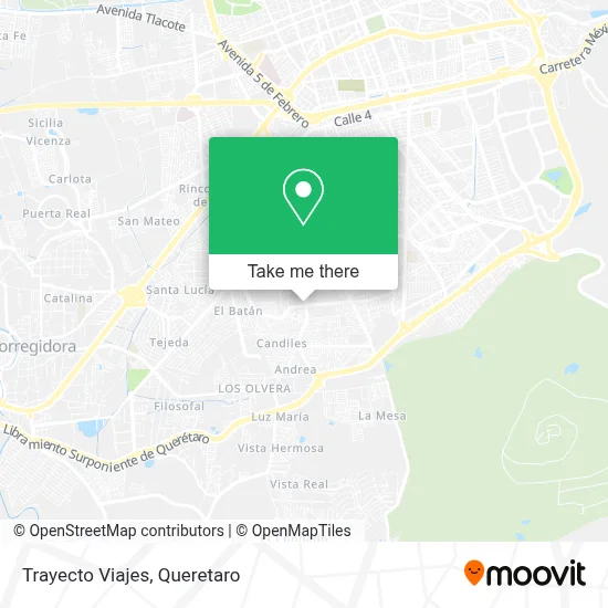 Trayecto Viajes map