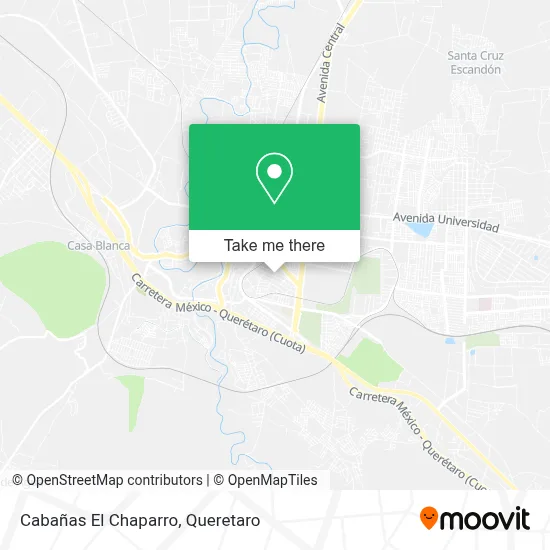 Cabañas El Chaparro map