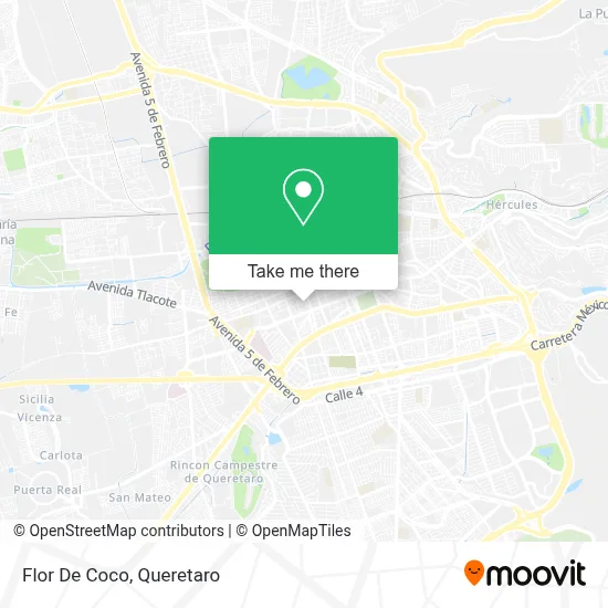 Flor De Coco map