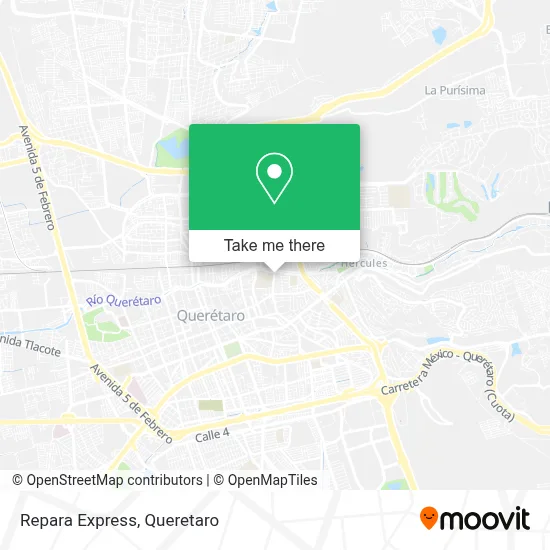 Repara Express map