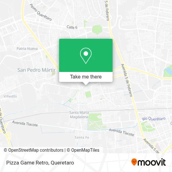 Pizza Game Retro map