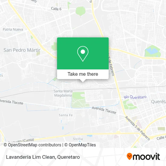 Lavandería Lim Clean map