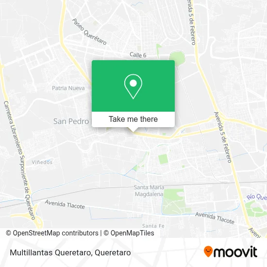 Multillantas Queretaro map