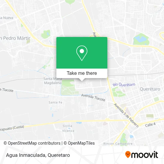 Agua Inmaculada map