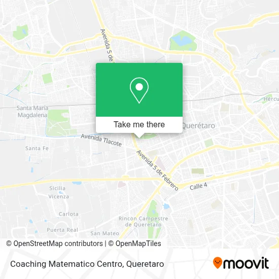 Coaching Matematico Centro map