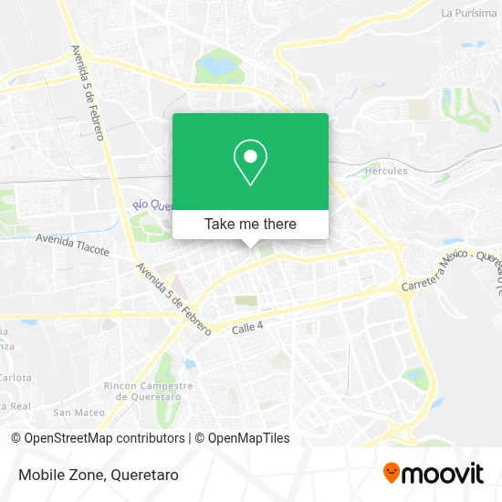 Mobile Zone map