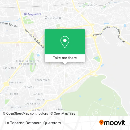 La Taberna Botanera map