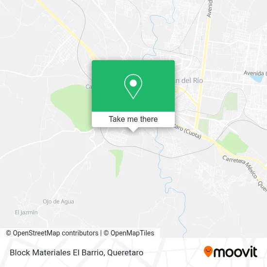 Block Materiales El Barrio map