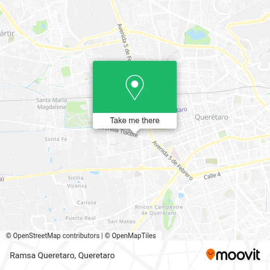 Ramsa Queretaro map