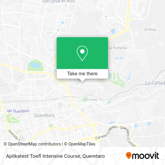 Aplikatest Toefl Intensive Course map