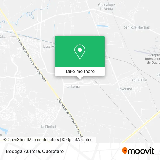 Bodega Aurrera map