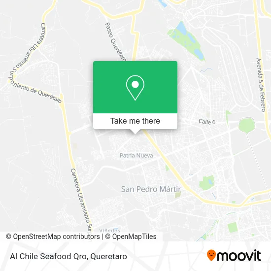 Al Chile Seafood Qro map
