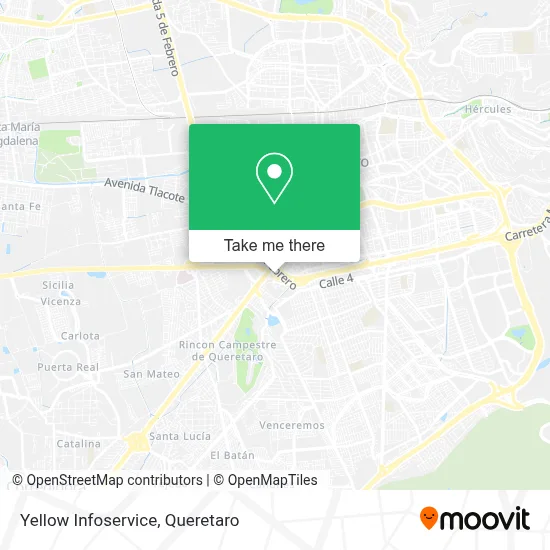 Yellow Infoservice map