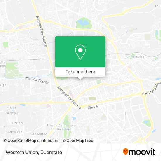 Western Union map