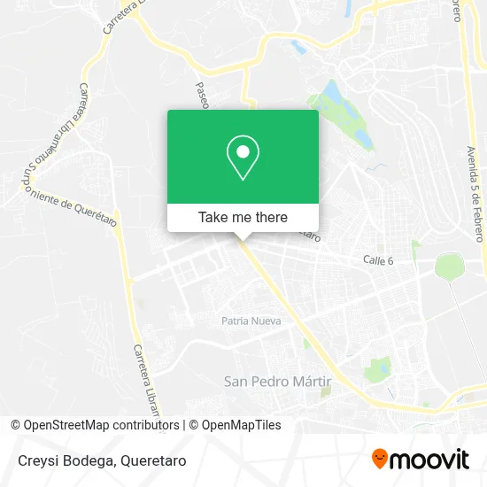 Creysi Bodega map