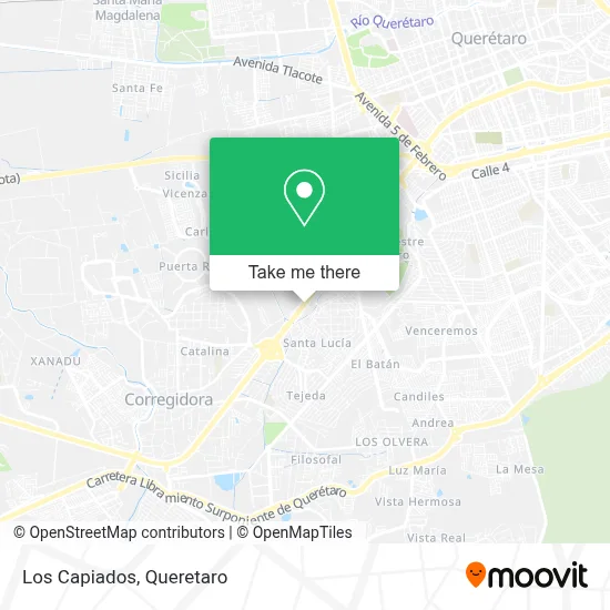 Los Capiados map
