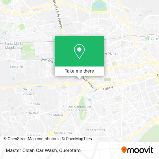 Master Clean Car Wash map