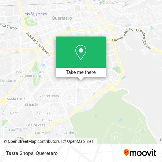Tasta Shops map