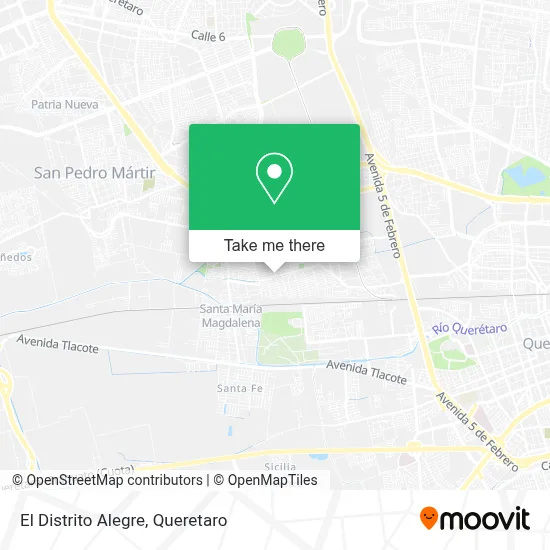 El Distrito Alegre map