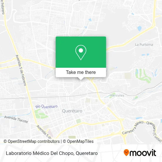 Laboratorio Médico Del Chopo map