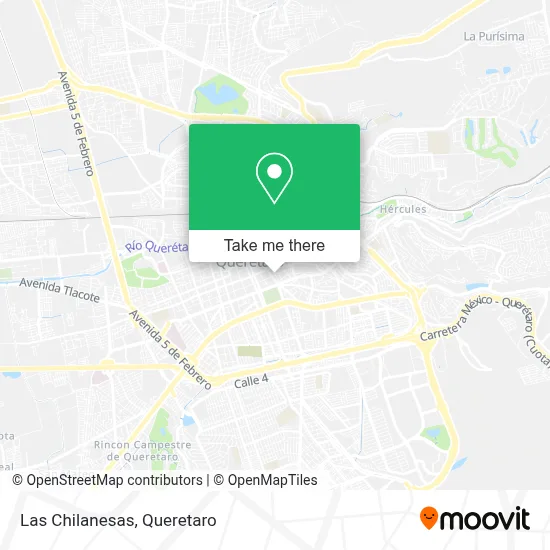 Las Chilanesas map