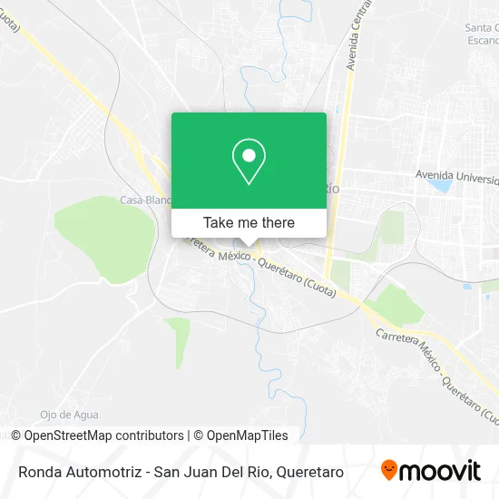 Ronda Automotriz - San Juan Del Rio map