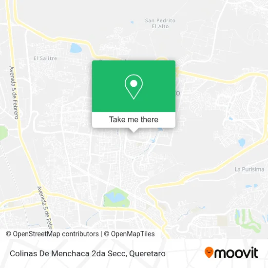Colinas De Menchaca 2da Secc map