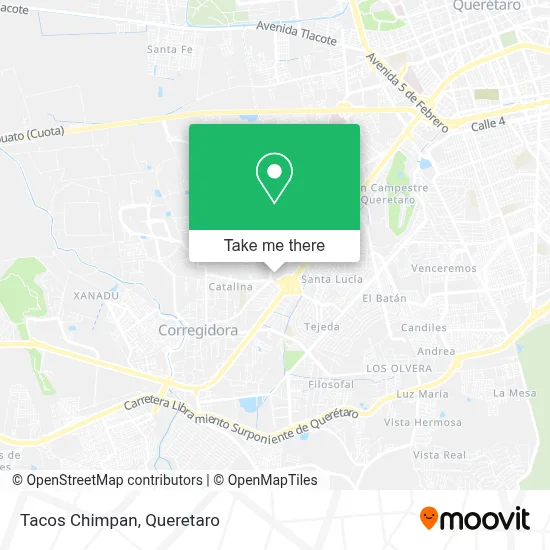 Tacos Chimpan map