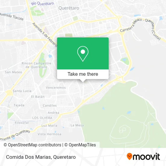 Comida Dos Marias map