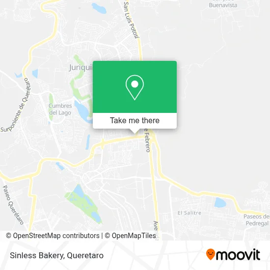 Sinless Bakery map