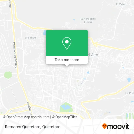 Remates Queretaro map