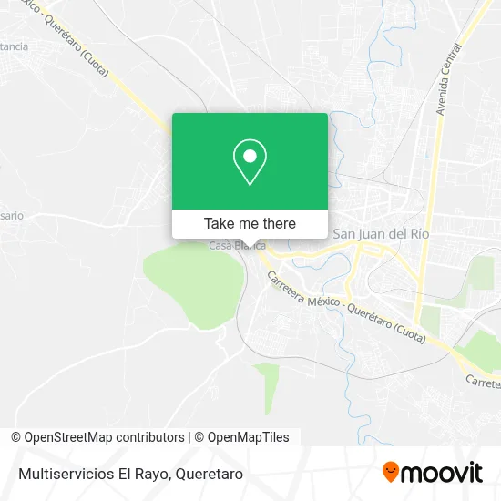 Multiservicios El Rayo map