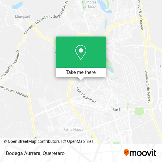 Bodega Aurrera map