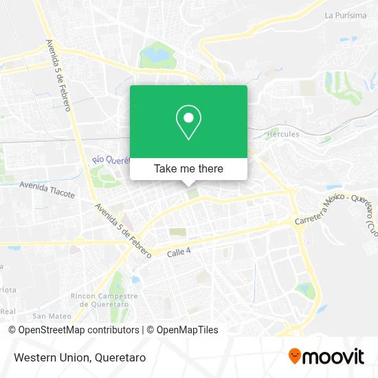 Western Union map
