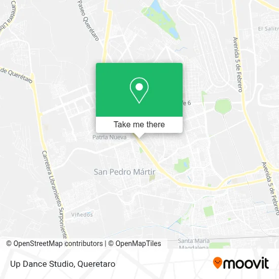 Up Dance Studio map