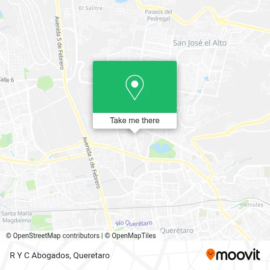 R Y C Abogados map