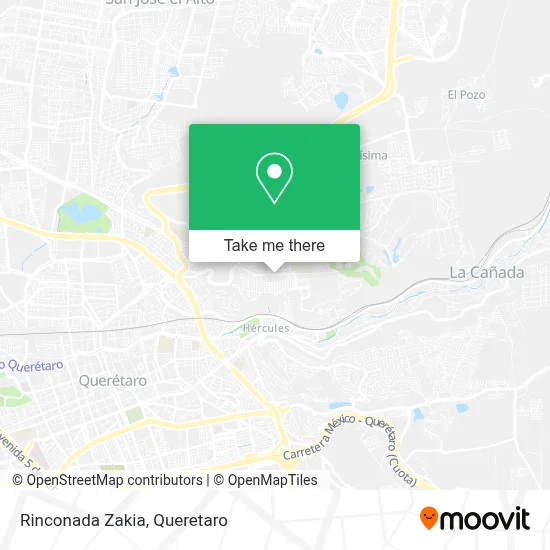 Rinconada Zakia map