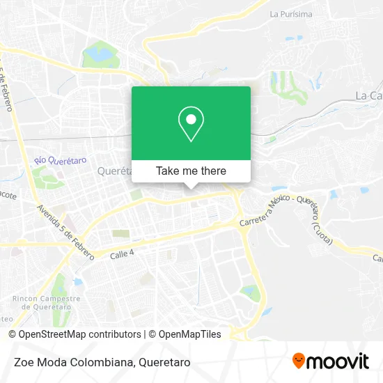 Zoe Moda Colombiana map