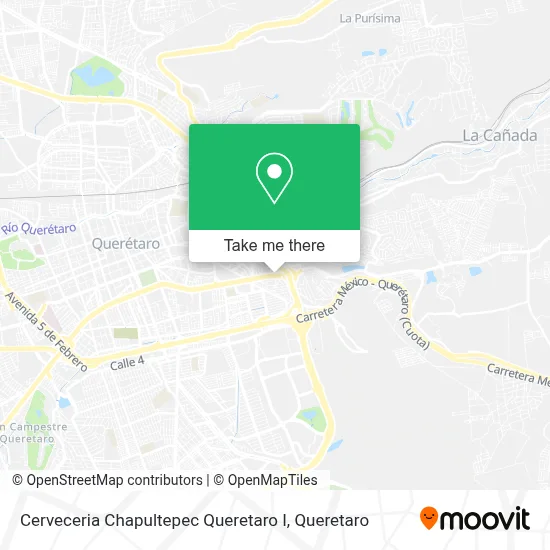 Cerveceria Chapultepec Queretaro I map