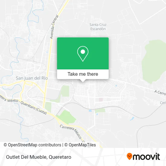 Outlet Del Mueble map