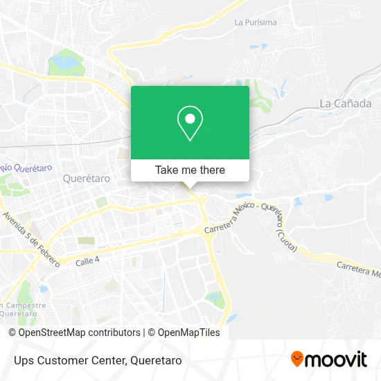 Ups Customer Center map