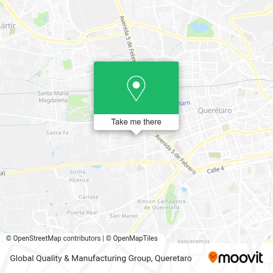 Global Quality & Manufacturing Group map