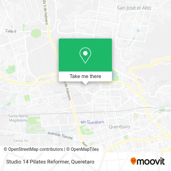 Studio 14 Pilates Reformer map