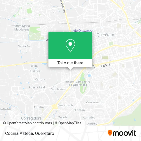 Cocina Azteca map