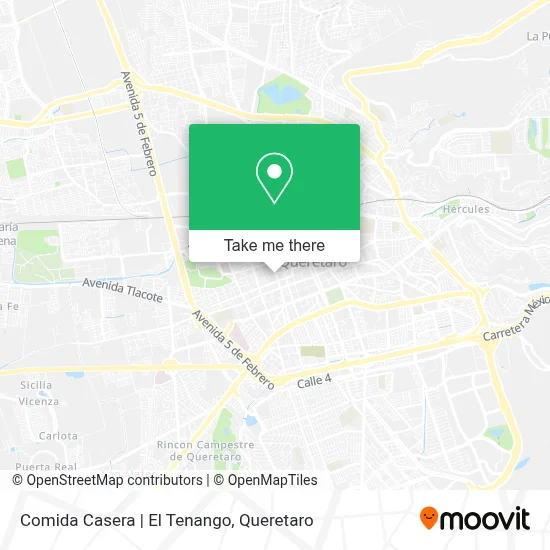 Comida Casera | El Tenango map