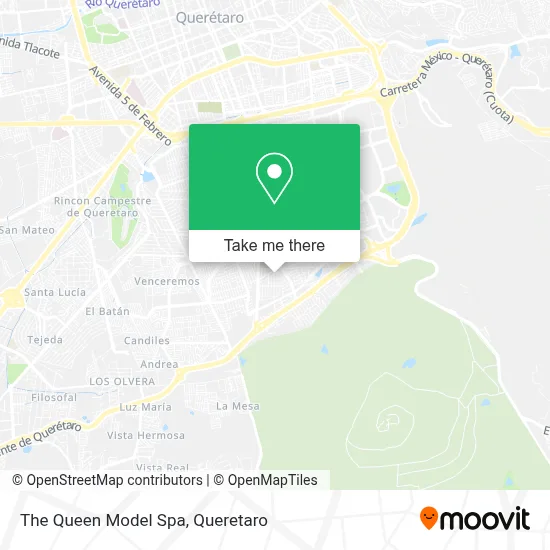 The Queen Model Spa map