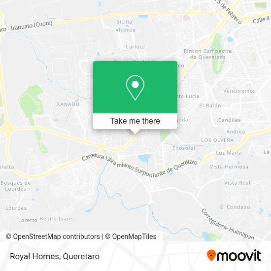 Royal Homes map