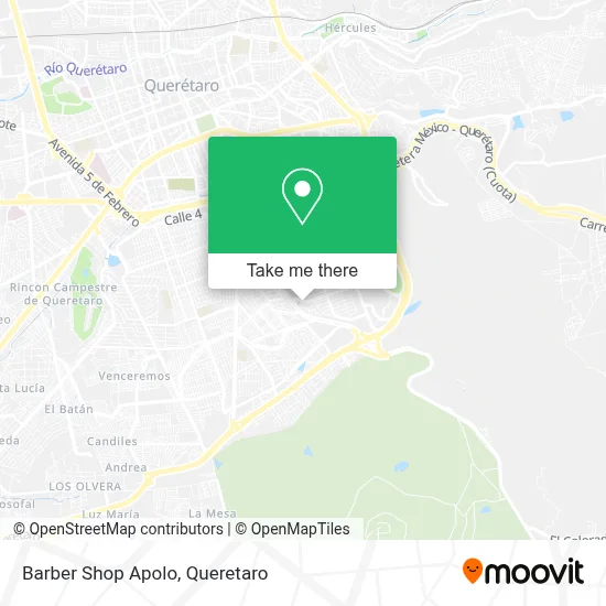 Barber Shop Apolo map